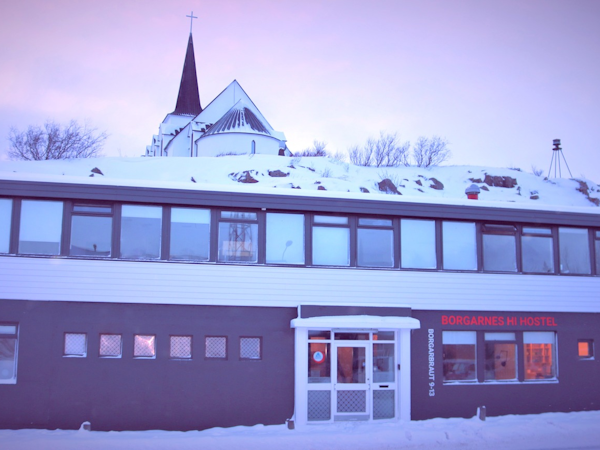 Borgarnes HI Hostel is open in winter.