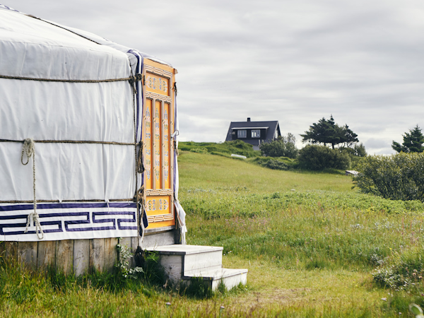 Traustholtshólmi's yurts allow you to connect with Iceland's nature.