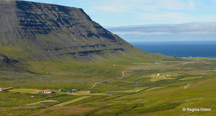 The view of Ingjaldssandur in the Westfjords