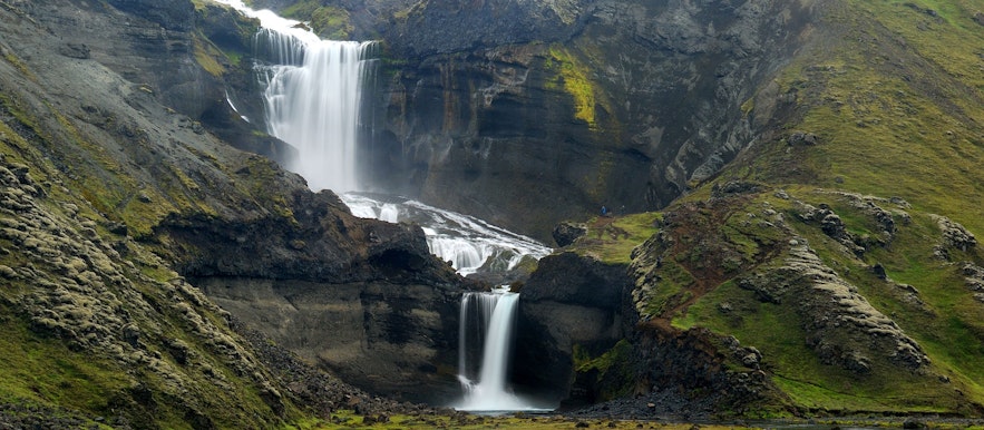Ofaerufoss瀑布是冰岛高地上的一个瀑布。