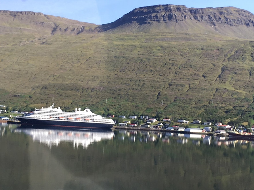 Eskifjordur has a port for cruise ships.