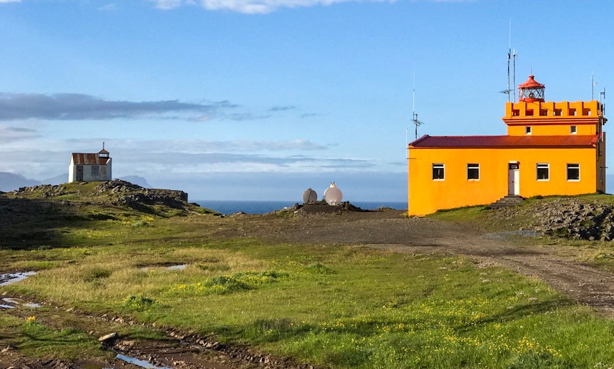 Dalatangi是冰岛东峡湾的一个灯塔