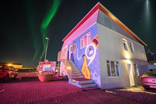 Pensjonat Keflavík jest doskonałym miejscem do zobaczenia zorzy polarnej.