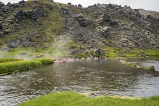 Bask in healing waters at Landmannalaugar.