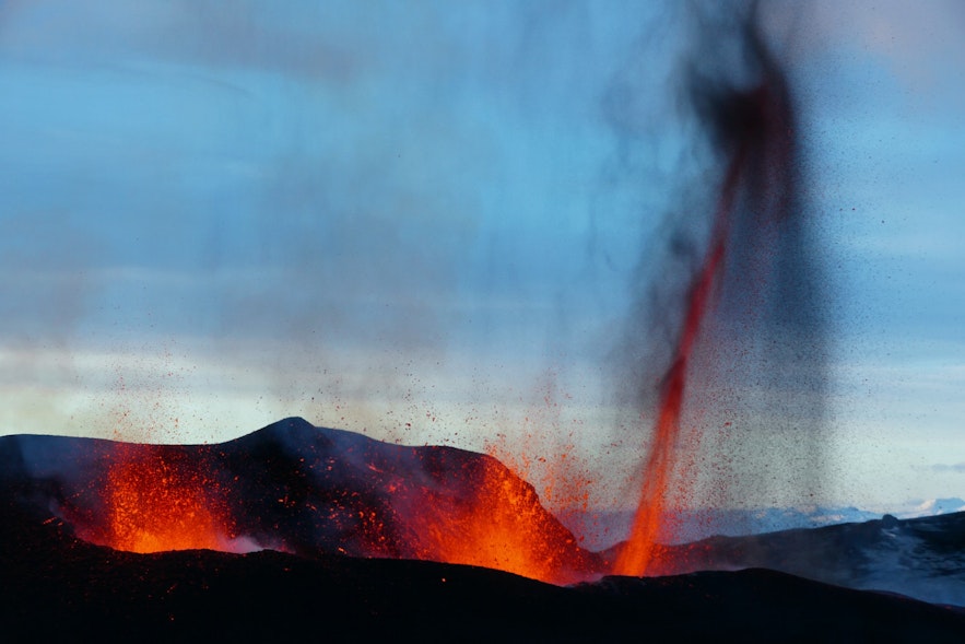 Eyjafjallajokull erupts in 2010.
