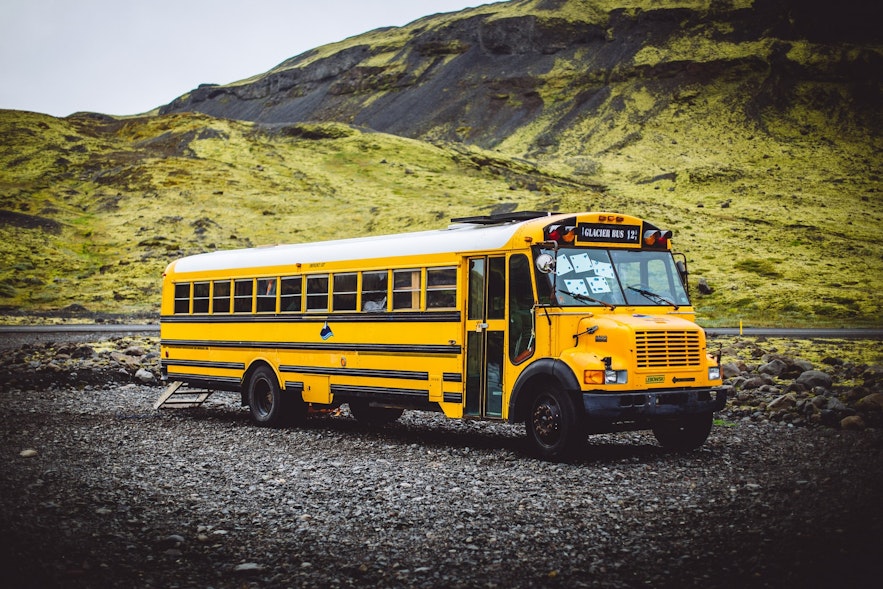 Buses can navigate Iceland's nature.