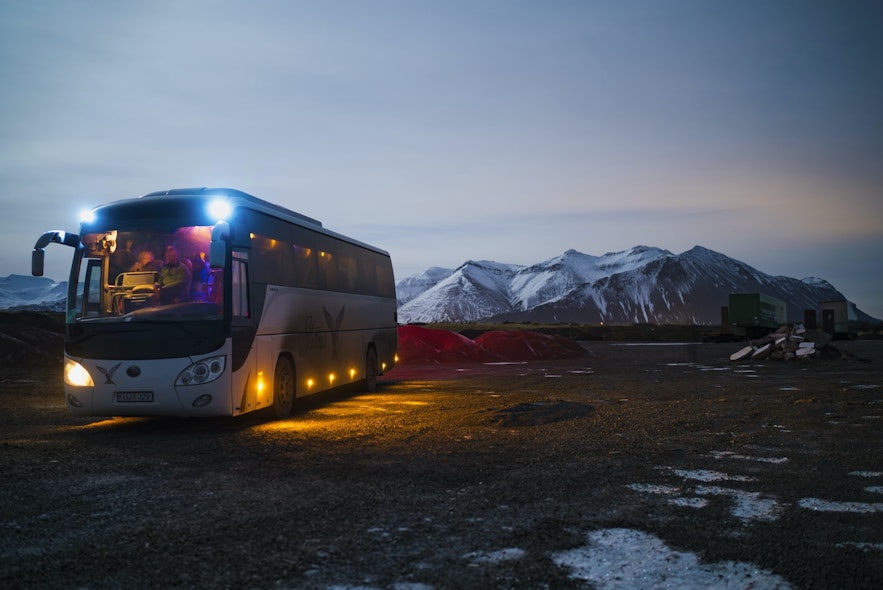 Buses can be tracked in Iceland via an app.