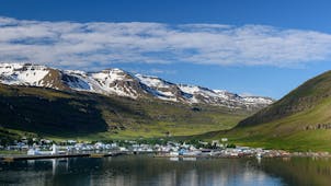 Seydisfjörður is in east Iceland, and a beautiful town.