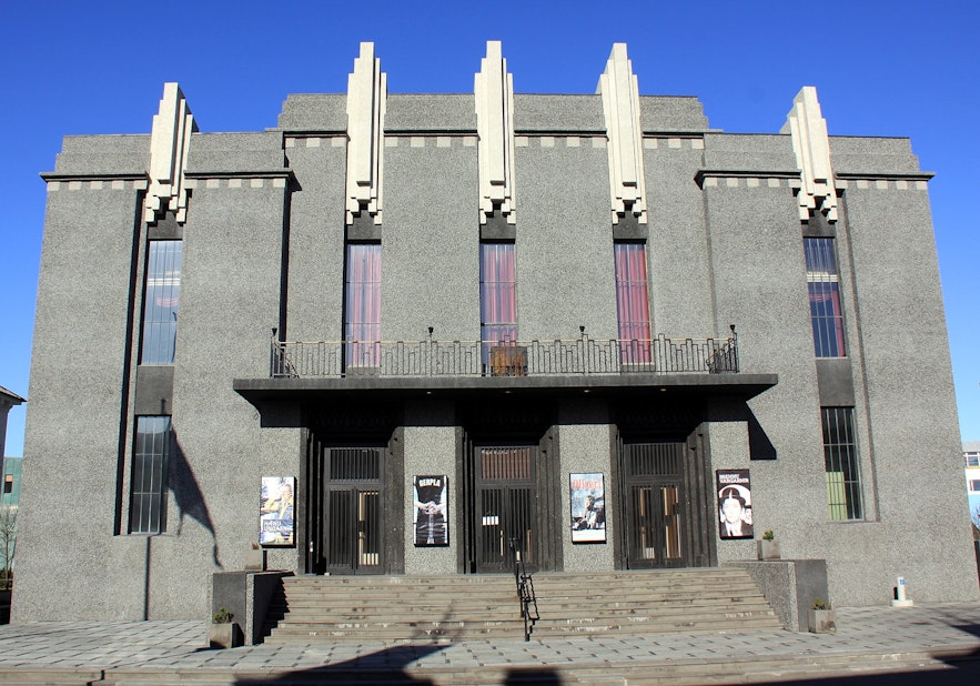 Þjóðleikhúsið National Theater is but one of many historical buildings at Hverfisgata