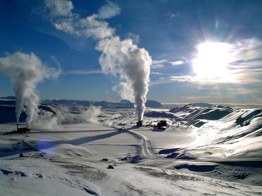 Krafla Power Station in Iceland.