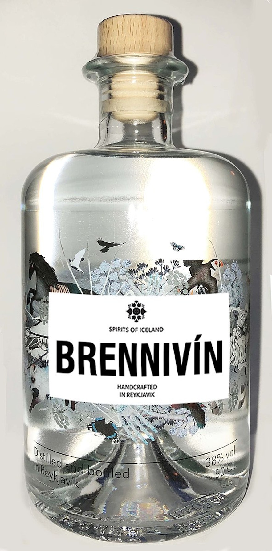 Brennivin, also known as Black Death, is a favorite among Icelandic people