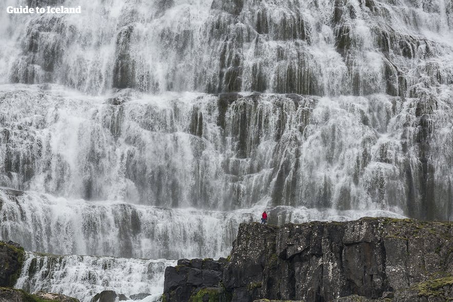 Dynjandi es una de las cascadas más icónicas de Islandia.