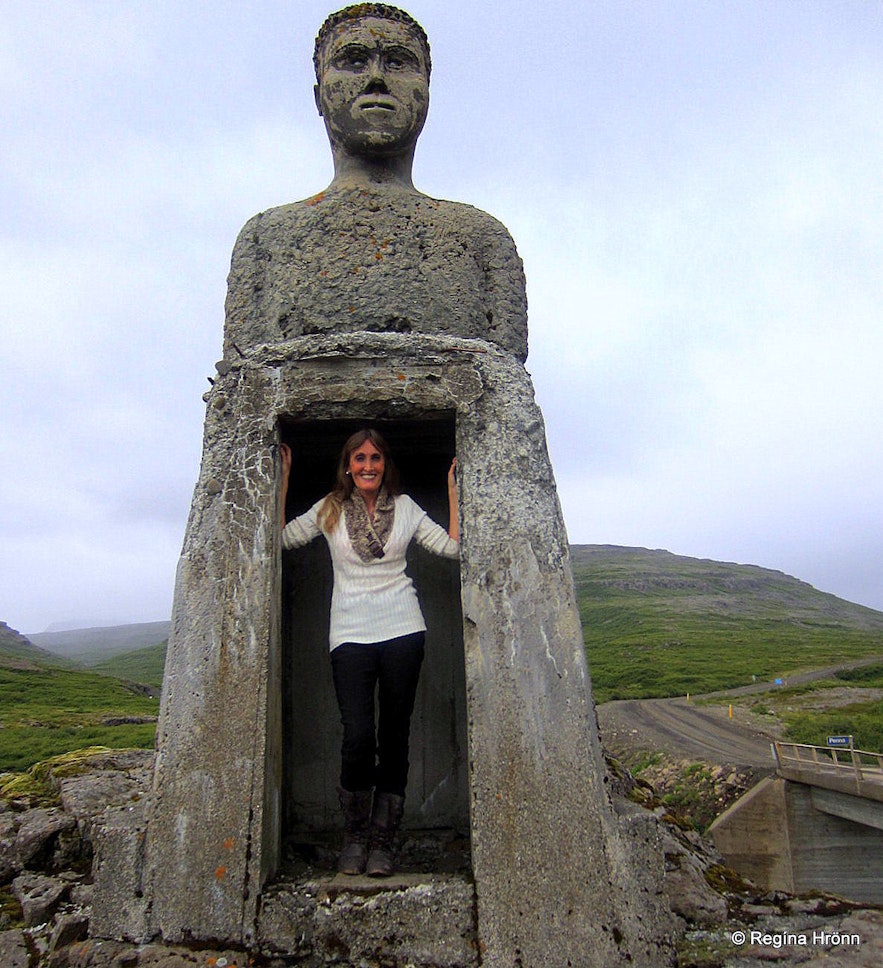 The 2 Stone-men in the Westfjords of Iceland - Kleifabúi on Kleifaheiði and the Stone-man by Penna