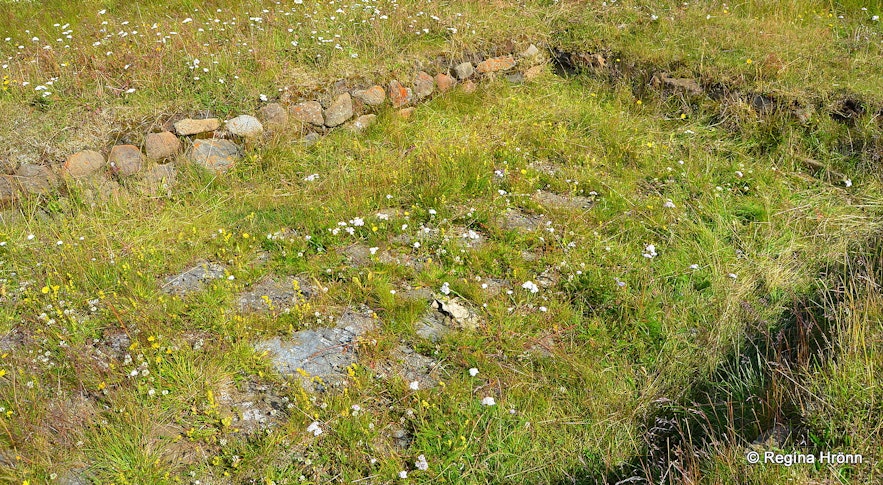 Very old church ruins at Neðri-Ás in Hjaltadalur valley