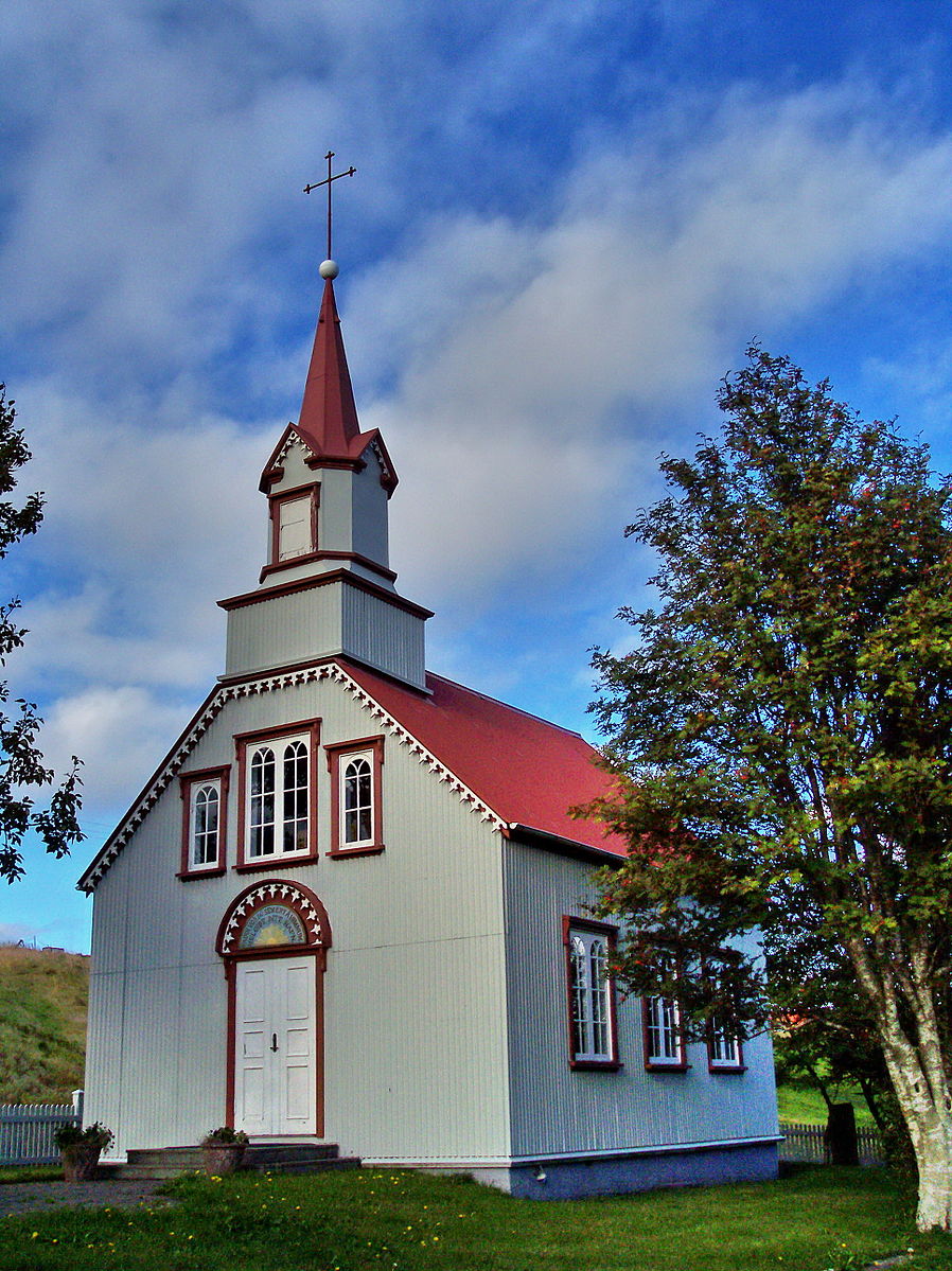 Hreppholar is home to a charming church.