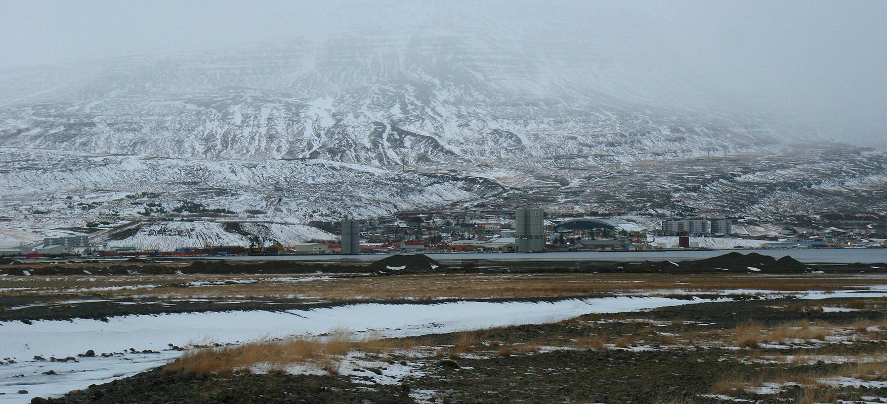 Reyðarfjörður is one of the most populated towns in East Iceland.