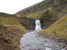 Helgufoss is a waterfall near Reykjavik.