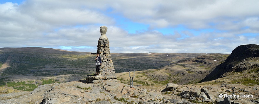 The 2 Stone-men in the Westfjords of Iceland - Kleifabúi on Kleifaheiði and the Stone-man by Penna