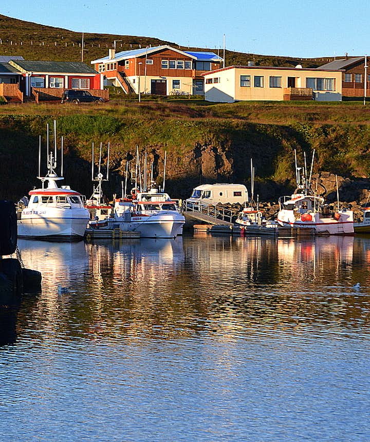 Grímsey island harbour 