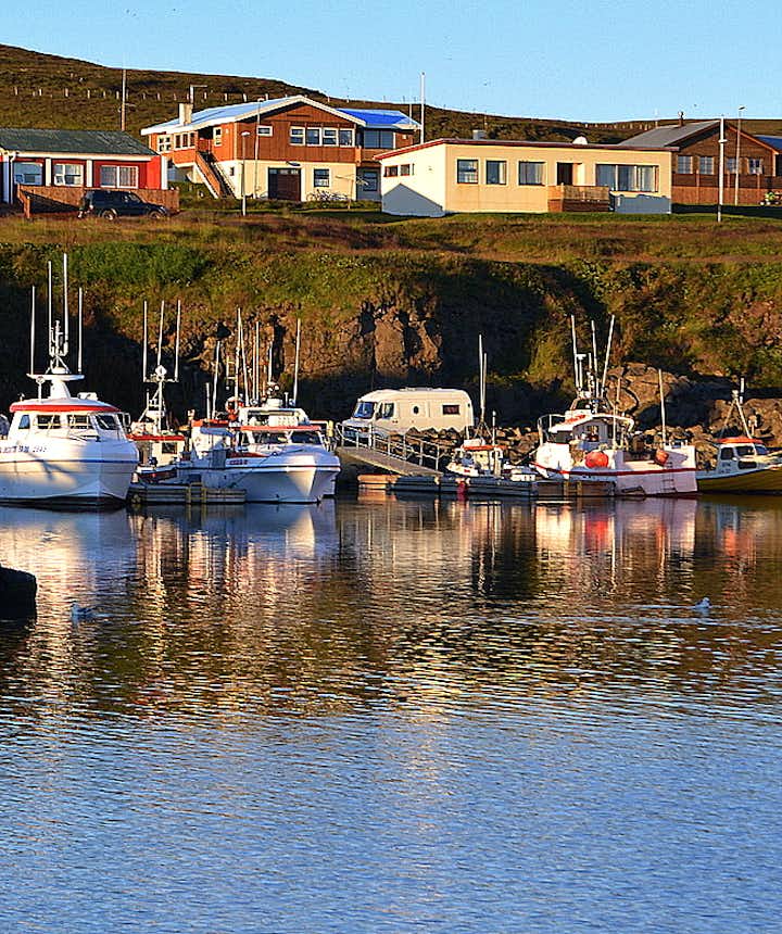 Grímsey island harbour 