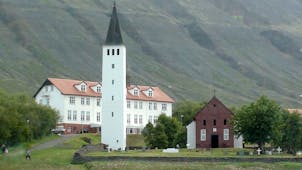 Holar is a village in Iceland with a notably pretty church.