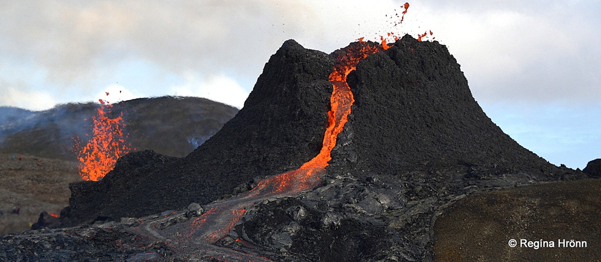 The Volcanic Eruption in Mt. Fagradalsfjall and Geldingadalir in SW ...