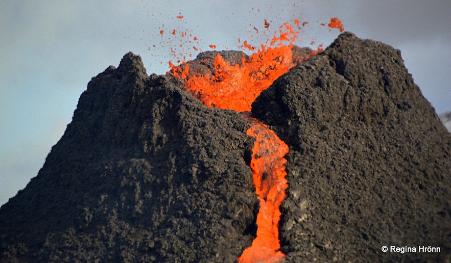 The Volcanic Eruption in Geldingadalr Valley on the Reykjanes Peninsula in SW-Iceland