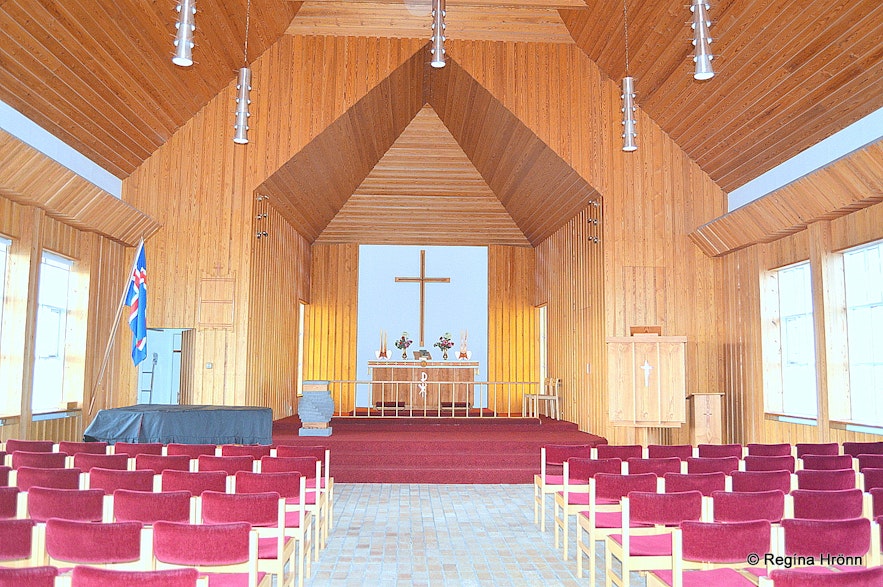 Hólmavíkurkirkja church in Hólmavík inside