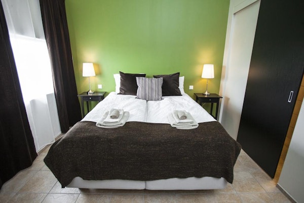The double rooms at Hotel Snaefellsnes are great for couples.