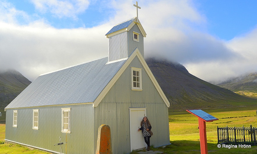 Selárdsalskirkja church in Selárdalur Westfjords
