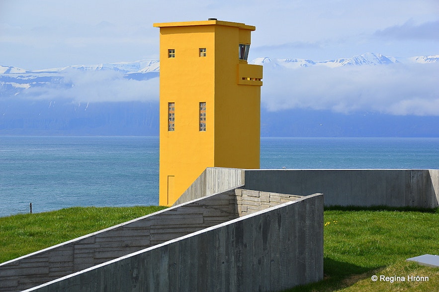 Húsavíkurviti lighthouse on Húsavíkurhöfði cape