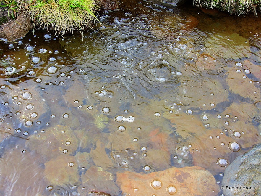 Natural mineral spring on Snæfellsnes peninsula in west Iceland