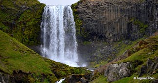 The majestic Svodufoss waterfall of Snaefellsnes Peninsula. 