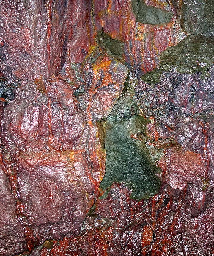 The Extraordinary Lava Formations and Colours in Víðgelmir Lava Cave in West-Iceland