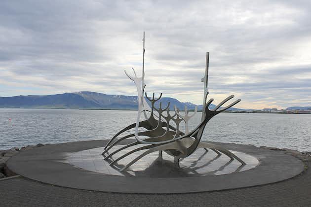 The Sun Voyager sculpture is a well-known landmark on Reykjavik's waterfront.