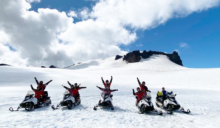 Sneeuwscootertocht op de Vatnajokull: de grootste gletsjer van Europa