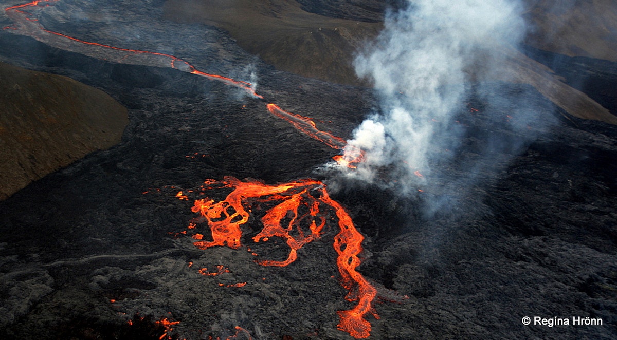 A Helicopter Ride to the Volcanic Eruption in Mt. Fagradalsfjall in SW ...