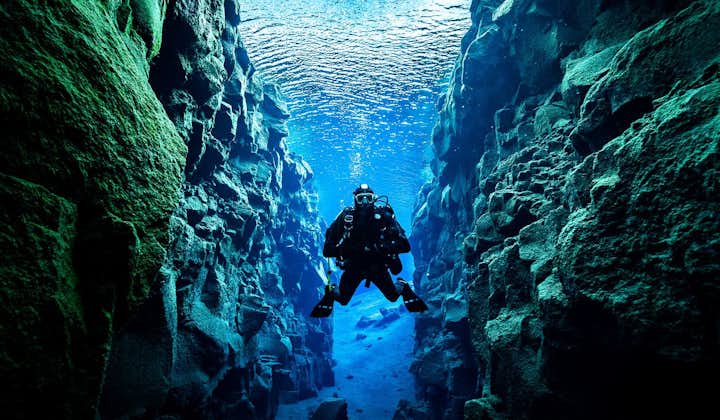 Silfra fissure is the only diving site in the world where one can dive between two continents.