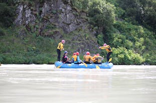 Family River Fun Rafting on the Hvita River is a pleasurable experience.