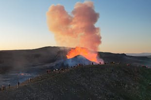 A magnificent view of Fagradalsfjall Volcano.