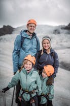 A family photo on top of the glacier is one of the options for you when you join this glacier hike tour.
