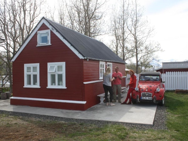 Gamli Bærinn Farmhouse has parking available.