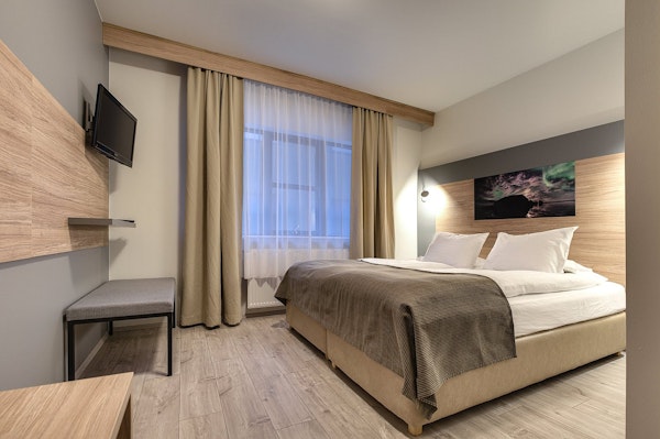 Hotel Vik i Myrdal's double bedrooms are spacious and comfortable.