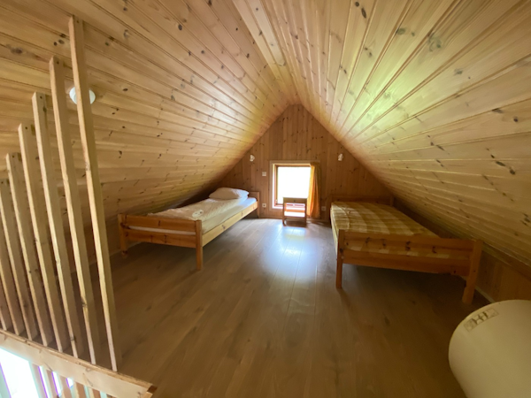 Horgsland Guesthouse's attic rooms are great for friends.