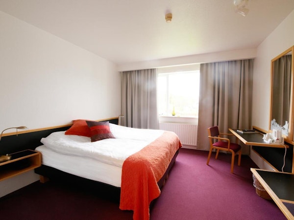 Hotel Varmahlid's spacious double bedrooms are part of its appeal.