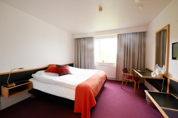 Hotel Varmahlid's spacious double bedrooms are part of its appeal.