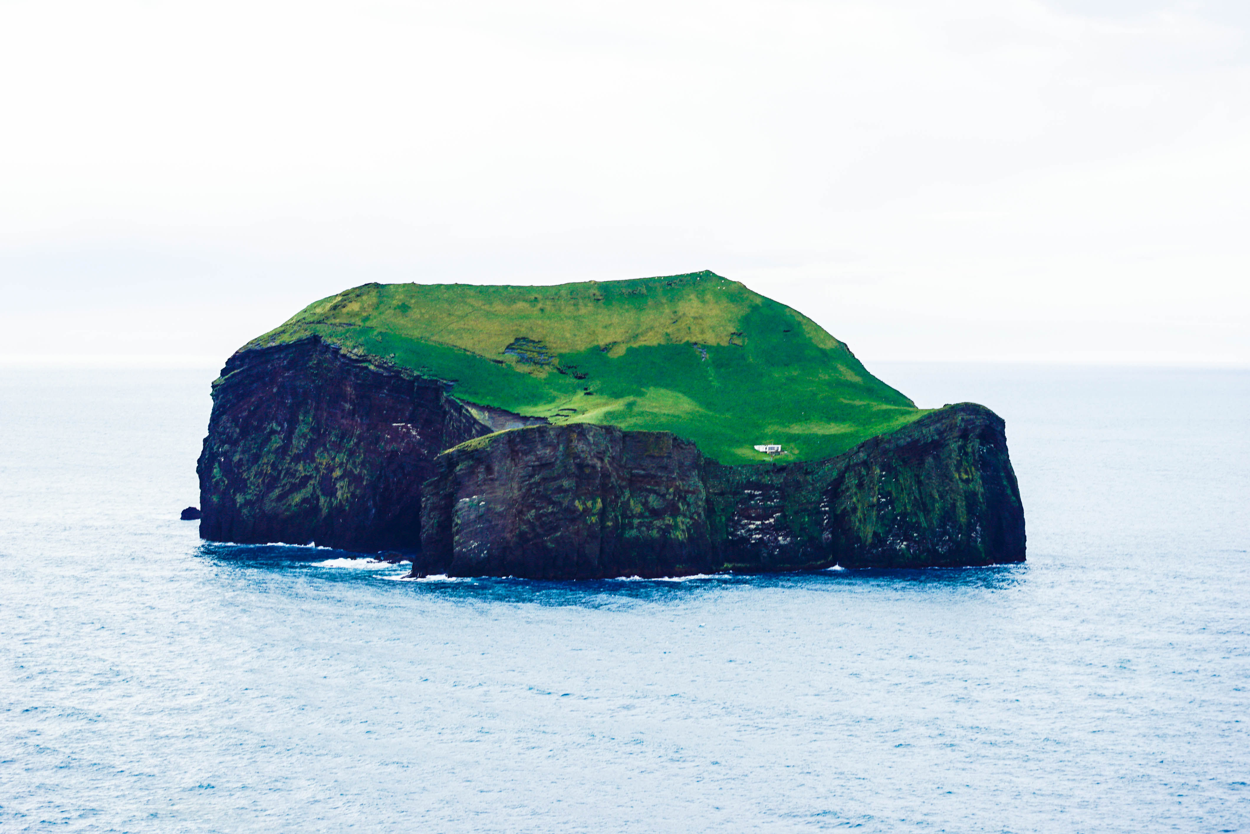 Heimaey is a large island off the South Coast.