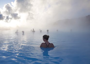 The Blue Lagoon is the most famous swimming pool in Iceland.
