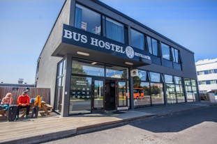 Bus Hostel är ett trendigt ställe att bo på.