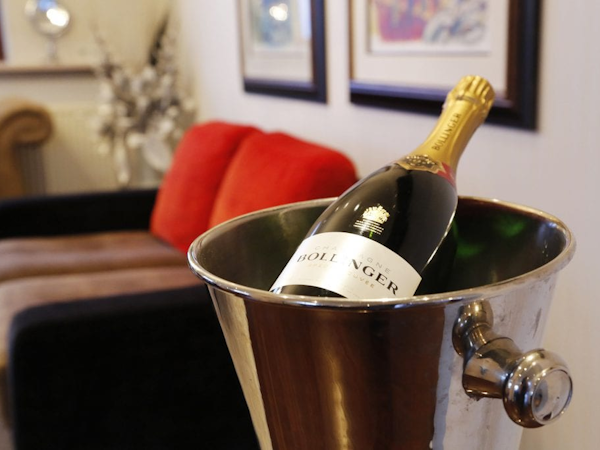 Enjoy champagne at the B14 Ocean View Luxury Villa.